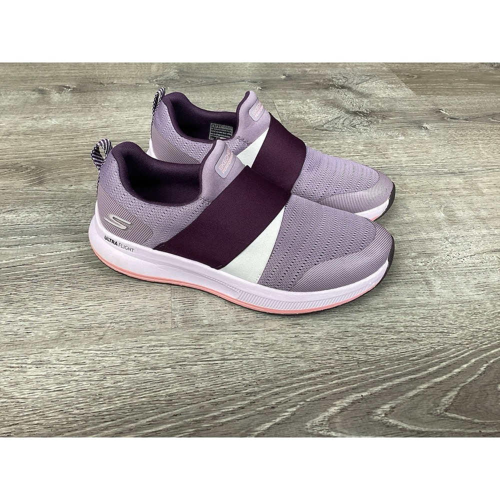 Skechers Shoes Womens Size 9 Purple Slip On Ultra Flight Goga Mat SN 128103
